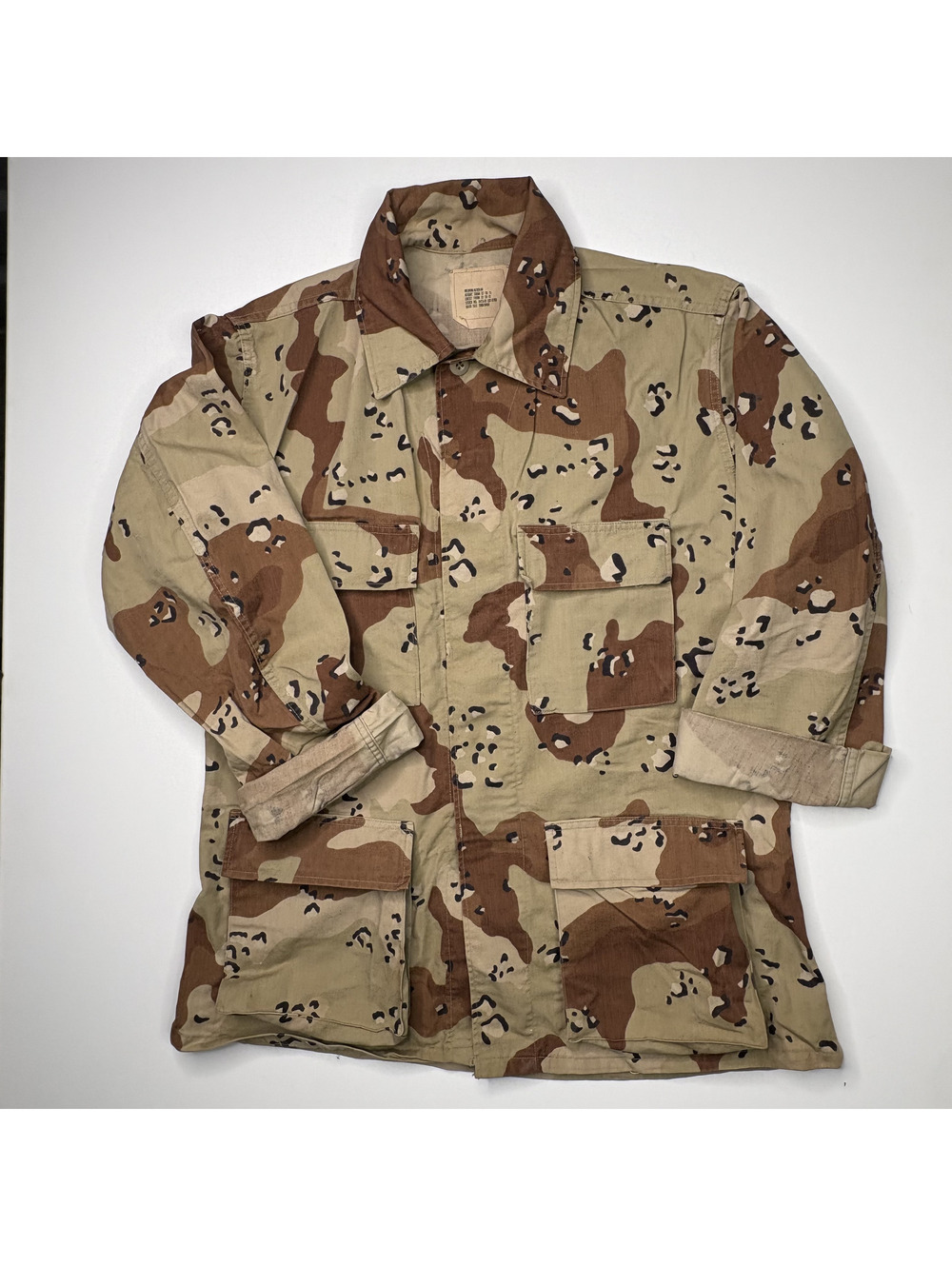 Vintage US Military 6 Color Desert Camo Shirt Jacket M